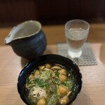 旬菜 一想 - カツオのツミレで一息。落ち着くわ。