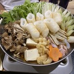 酒呑童子 - きりたんぽ鍋夏なので水菜でした。