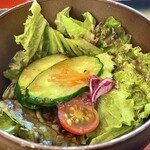 太郎茶屋 鎌倉 - セットのサラダ