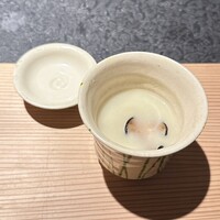 日本焼肉はせ川 別亭 銀座店 - 小吸物:新潟 丸ナスすり流し