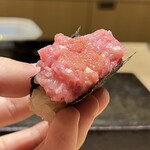 鮨 まつうら - 鮪中落ち