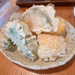 矢打 - 夏野菜の天ぷら(ナス→ピーマン)