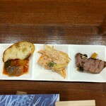 ワイン厨房 テラス ヴィ - お通し　一つずつ丁寧に作られてます