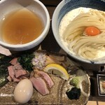 鴨出汁中華蕎麦 麺屋yoshiki - 「鴨クリーミーつけ蕎麦（塩）」