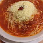 はらっぱ - 赤唐とトマトソースのボロネーゼ