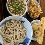 田舎うどん てつ - 本日のランチCセット中盛り＋納豆天