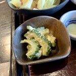 農家食堂 神明そば 慶 - ゴーヤのマヨネーズ和え