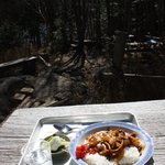 青苔荘 - 昼食のカレーライス