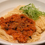 麺庵 利休 - イタヤ貝チャンジャ