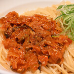 麺庵 利休 - イタヤ貝チャンジャ