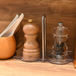 麺庵 利休 - 卓上調味料はコショウだけ