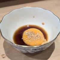 鉄板焼 りんご - 卵黄ポン酢