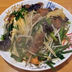 金太楼らーめん - ニラレバ炒め