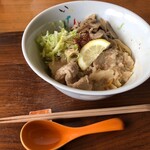 ラーメン イッケン - ９月限定麺、レモンと背脂の油そば！1000円税込