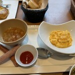 レジーナリゾート軽井沢 御影用水 - スクランブルエッグの朝ごはん