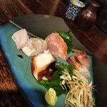 囲坊主 - 刺盛り（タコ、ひらめ、金目鯛、シマアジ）