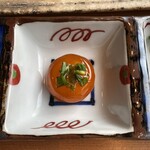 妙見石原荘 食菜石蔵 - 卵黄醤油漬はご飯にのっけて食べました