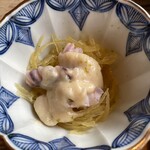 妙見石原荘 食菜石蔵 - 糸瓜とイカ酢味噌