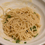 NIBOSHI MANIA - アサリの和え玉、混ぜた状態