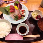 天ぷら 日本料理 あら川 - お刺身定食（ランチ）
