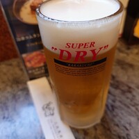 川崎名物 炭火焼肉 食道園 - 生ビール