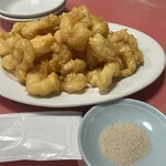 太興飯店 - 海老天到着〜