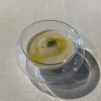Ristorante CROSS 47 - アスパラガスのスープ