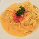 フォーシーズンズカフェ - マンゴーと豚肉の生パスタ