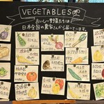 Yasai ga Oishii Restaurant LONGING HOUSE Karuizawa - Today's Vegetables