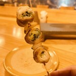一力 - ネギチーズ焼き