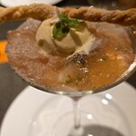 ラ・ベットラ・ダ・オチアイ カナザワ - 桃のコンポート