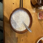 草原の料理 スヨリト - デザートのヨーグルト