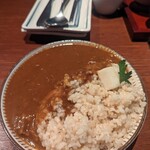 炭焼き 銀座まつもと - 牛スジカレー中サイズ　7分の玄米で美味しかった