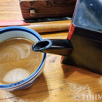 手打ちそば　不老庵 - 最後にそば湯を。