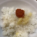 元喜家 - ニンニク&豆板醤をオンザライス