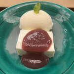 赤坂 菊乃井 - 昼懐石１５７３０円。塩レモンアイスクリーム、ヨーグルトムース。