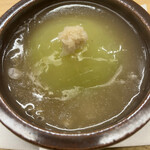 赤坂 菊乃井 - 昼懐石１５７３０円。冬瓜饅頭。饅頭の中には牛肉を炊いたものが入っています。昨年までの牛タンより、筋が多いかな。。