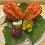 赤坂 菊乃井 - 昼懐石１５７３０円。ゴーヤ味噌炒め、白瓜土佐酢和え、鱧水玉胡瓜、山桃葛饅頭、寄せ鱧の子、鶉の卵煮凝り、翡翠銀杏