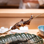 銀座 しのはら - 琵琶湖鮎うるか醤油串焼き