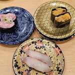 鮨覚 - しまあじ、生雲丹、ネギトロ