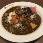 カレーハウスCoCo壱番屋 - 料理写真:カシミールチキンカレー3辛＋ハーフなす＋ハーフほうれん草