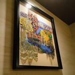 L'inconnu - テーブル席に飾らせている絵でーす。