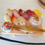 あつ盛 - おまかせ寿司  1300円