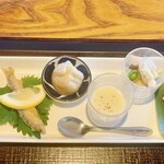 蕎麦処鏑屋響 - ランチ　蕎麦遊膳　響　1,760円　蕎麦前