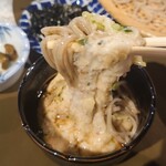 日本料理 筑膳 - そばと自然薯を一緒に