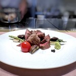 私房菜 鉄板焼 松村 - ◆完成！ワァ、美味しそう。(*^_^*) 一口大にカットして提供されますので、食べやすいですね。