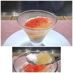 私房菜 鉄板焼 松村 - ＊ムースの食感もよく程よい甘みとワインの味わいが重なる美味しいデザート。