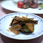私房菜 鉄板焼 松村 - ◆たまり漬け風の品が、美味しくて。♪　ご飯を沢山頂けないのが、残念。