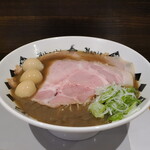 NIBOSHI MANIA - 銀鱗氷見いりこ蕎麦＋うずら味玉