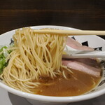 NIBOSHI MANIA - 銀鱗氷見いりこ蕎麦の麺リフト